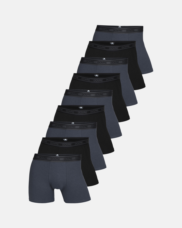 Tights 9-pack, Bambusviskose, Grau/Schwarz