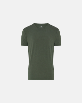 T-Shirt Rundhalsausschnitt 2-pack, Bambusviskose, Grün