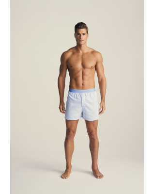 Bambusviskose, Boxershorts, 4er-pack, Hellblau Gestreift