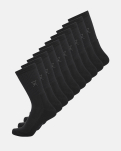 Tennissocken 10-pack, Bambusviskose, Schwarz