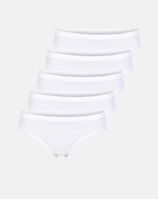 Bio-Baumwolle, Tai 5-pack, Weiß