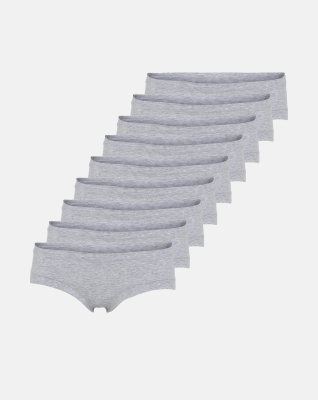 Bambusviskose, Hipster 9-Pack, Grau