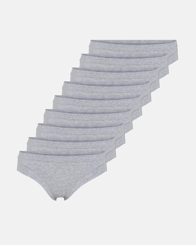 Bambus, Tai Slips, 9-Pack, Hellgrau -JBS of Denmark Women