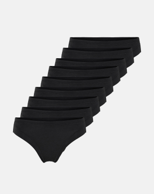 Bambus, Tai Slips, 9-Pack, Schwarz -JBS of Denmark Women
