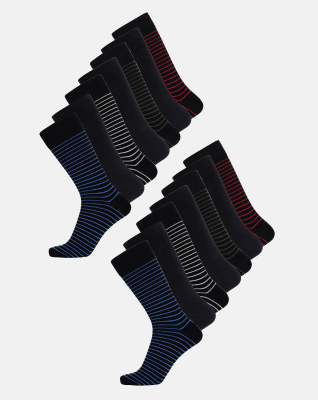 Socken 14-pack, Bambusviskose, Mehrfarbig
