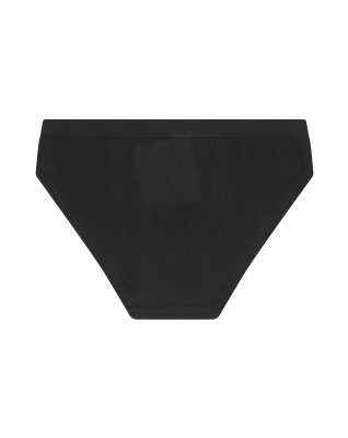 Bio-Baumwolle, Tai Pantie, 12-pack, Schwarz, Mädchen