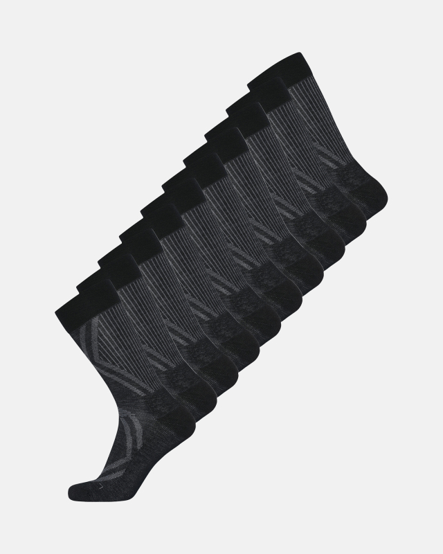 Socken 10-pack, Bio-Wolle, Schwarz