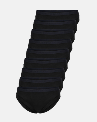 Bambus, Tai Slips, 9-pack, Schwarz, Mädchen