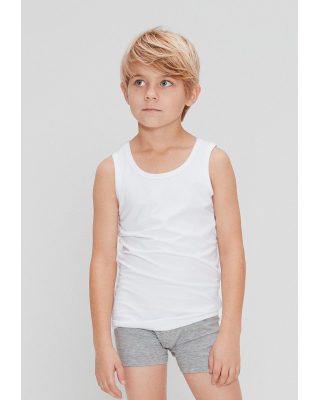 Bambus, Unterhemd, 6-pack, Weiß, Junge