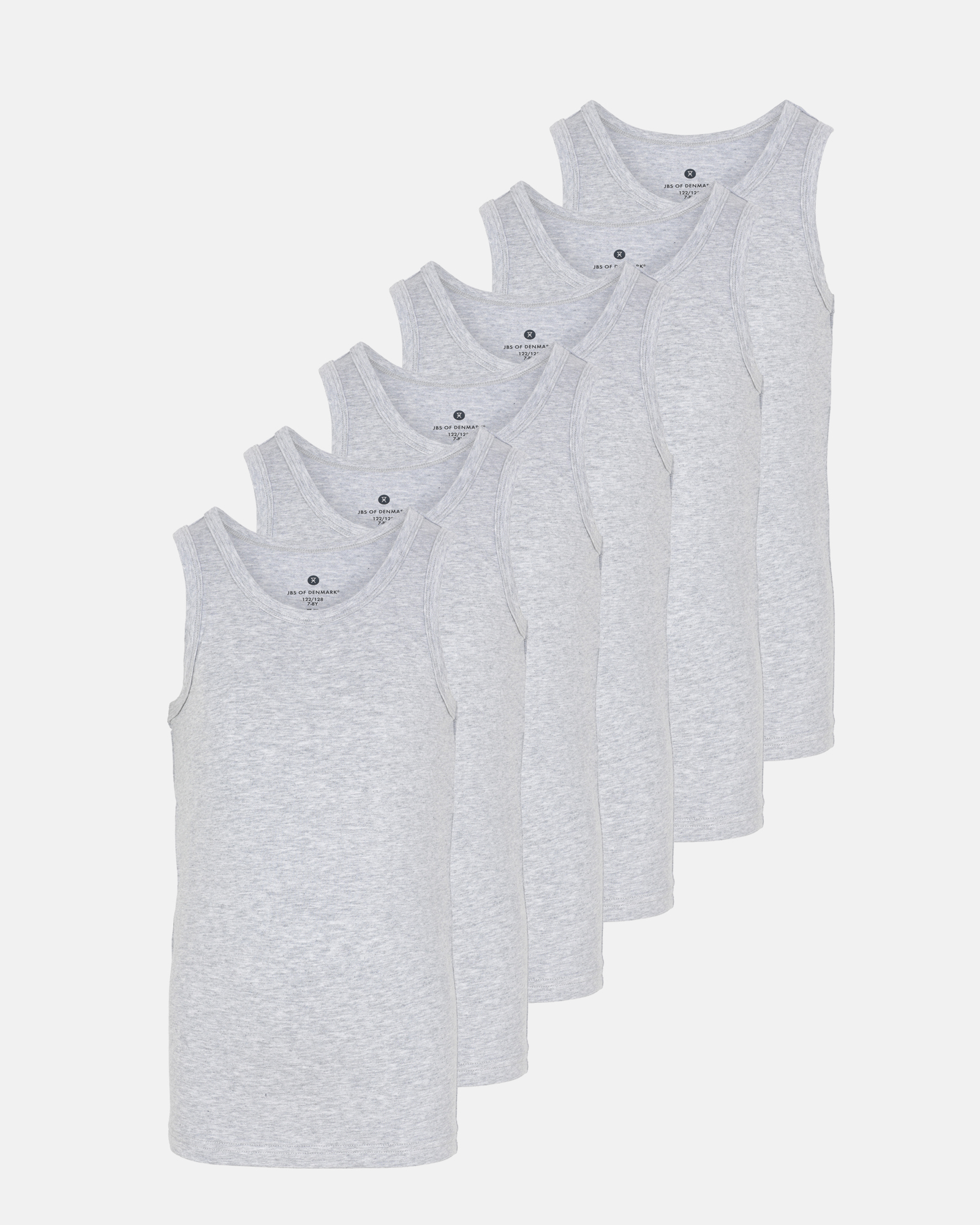 Bambus, Unterhemd, 6-pack, Grau, Junge -JBS of Denmark Kids Bambus, Unterhemd, 6-pack, Grau, Junge -JBS of Denmark Kids