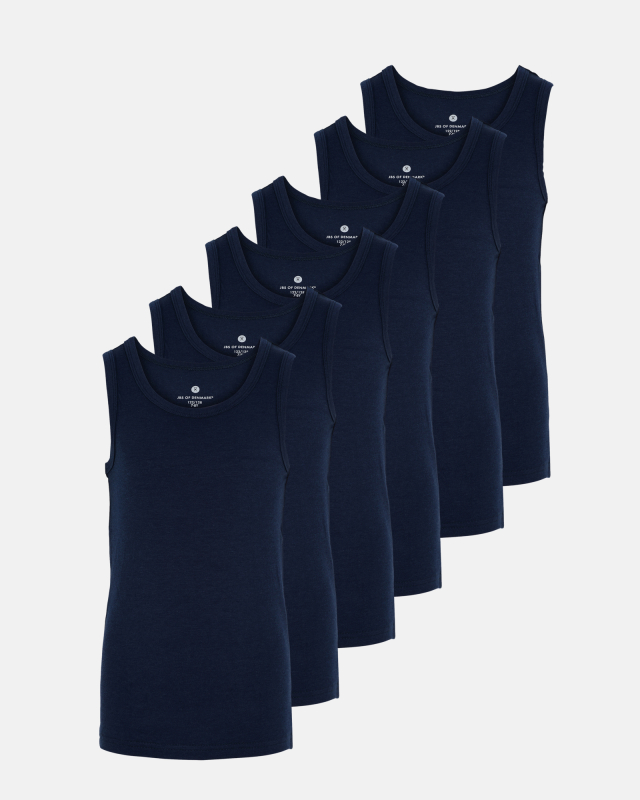 Bambus, Unterhemd, 6-pack, Navy, Junge -JBS of Denmark Kids