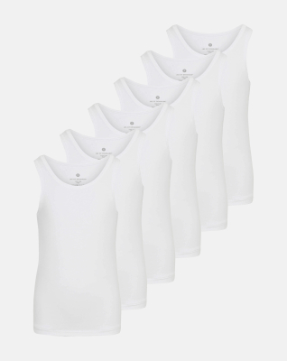 Bambus, Unterhemd, 6-pack, Weiß, Mädchen