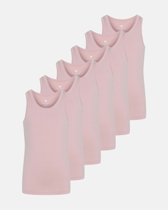 Bambus, Unterhemd, 6-pack, Rose, Mädchen -JBS of Denmark Kids