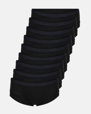 Bambus, Hipster Slips, 9-pack, Schwarz, Mädchen