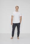 2-pack Bambusviskose, Pique T-Shirt, Weiß