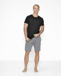 2-pack Bambusviskose, Pique T-Shirt, Schwarz