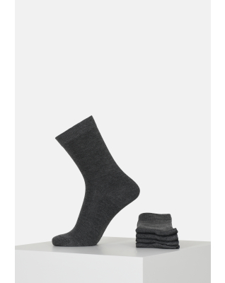 Socken 5-pack, Bambusviskose, Grau