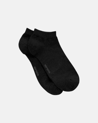Ankelsocken 5-Pack, Bio-baumwolle, Schwarz