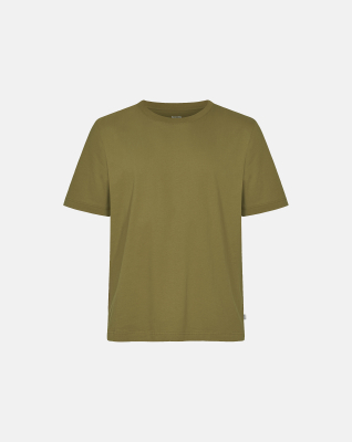 Bio-Baumwolle, T-shirt "mid-sleeve", Olivgrün -Resteröds