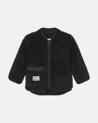 Recycelte Polyester, Fleecejacken "Kinder", Schwarz
