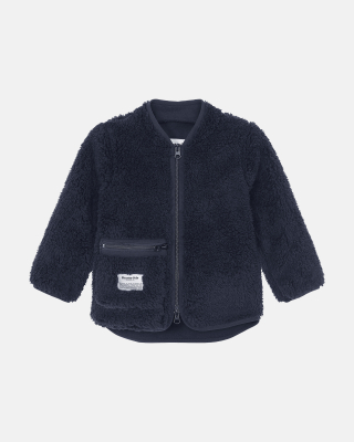 Recycelte Polyester, Fleecejacken "Kinder", Marine