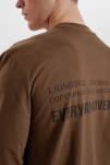 100% Bio-Baumwolle, Langärmelig t-shirt, Braun -Resteröds