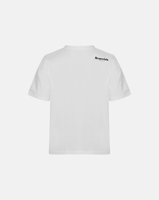 Bio-Baumwolle, T-Shirt "mid-sleeve", Weiß -Resteröds