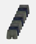 Tights "Gunnar" 9-pack, Bambusviskose, Mehfarbig