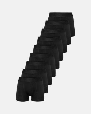 Tights "Gunnar" 9-pack, Bambusviskose, Schwarz