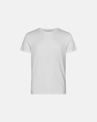 Bambusviskose, T-Shirt, 4er-pack, Weiß