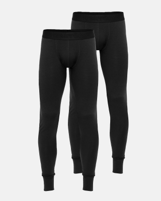 2-pack Bambus, Lange Unterhosen, Schwarz