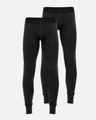 Long johns 2-pack, Bambusviskose, Schwarz