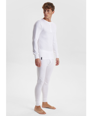 Langarmshirt "Grandad", Bio-Baumwolle, Weiß