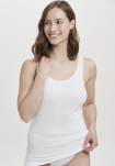 Bio-Baumwolle, Unterhemd breiter Träger, 9-Pack, Weiß -Decoy