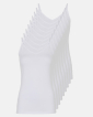 Bio-Baumwolle | Unterhemd schmaler Träger | 9-Pack | Weiß - Decoy