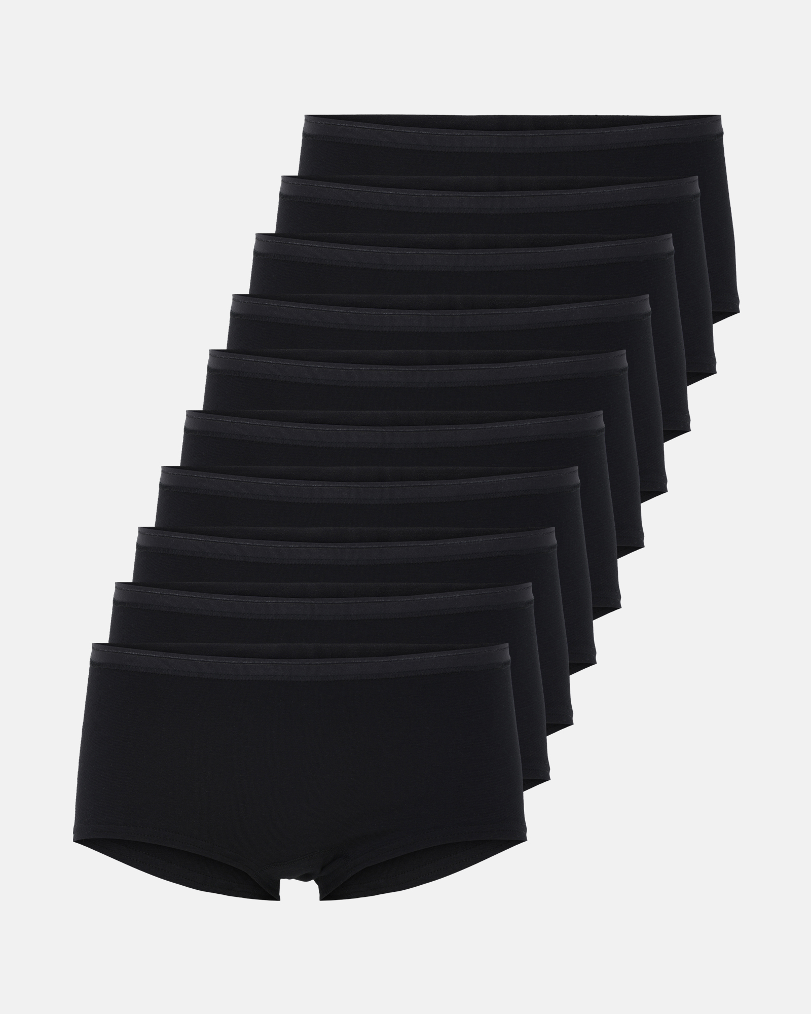 Bio-Baumwolle, Hipster Slip, 10-Pack, Schwarz -Decoy Bio-Baumwolle, Hipster Slip, 10-Pack, Schwarz -Decoy