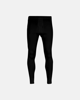 Long Johns mit Eingriff 2-pack, Bio-Baumwolle, Schwarz