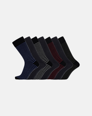 Socken 7-Pack, Bambusviskose, Mehrfarbig