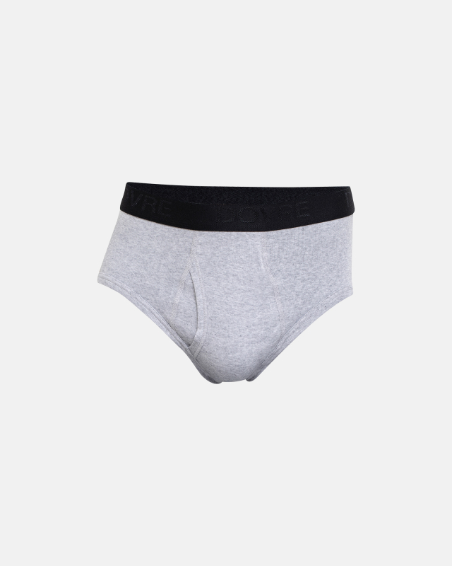 Slips mit Eingriff, Bio-Baumwolle, Grau