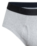 Slips mit Eingriff, Bio-Baumwolle, Grau