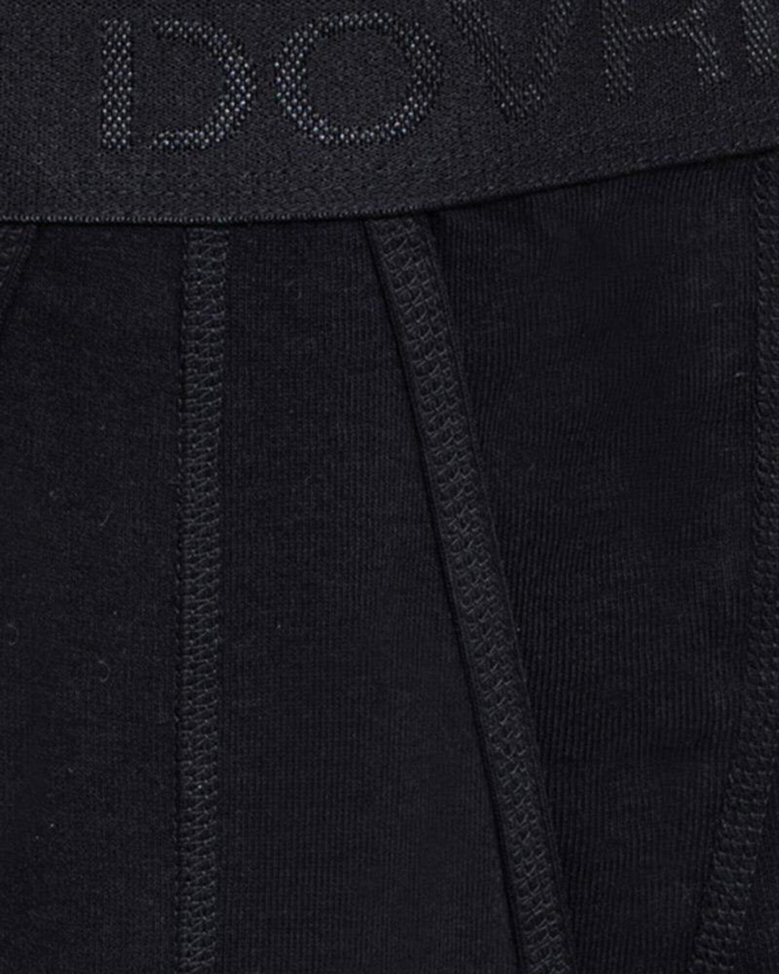 Bio-Baumwolle, Boxershorts mit Schlitz "Rib", Schwarz -Dovre Bio-Baumwolle, Boxershorts mit Schlitz "Rib", Schwarz -Dovre