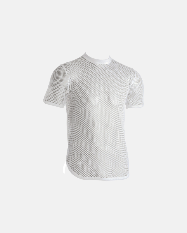 T-shirt Mesh, Bio-Baumwolle, Weiß