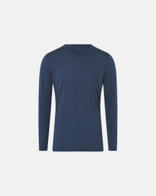 Bio-Wolle, Langarm-T-Shirt, Navy -JBS of Denmark Men
