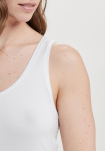 Bambusviskose, Tanktop, 4-Pack, Weiß