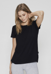 Bambusviskose, T-Shirt, 2-pack, Schwarz