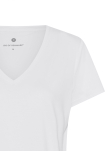 Bambusviskose, T-Shirt v-neck, 2-pack, Weiss