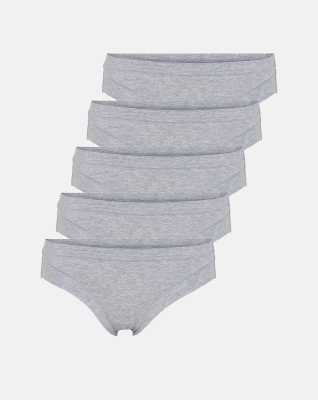 Bambusviskose, Tai, 5-pack, Grau
