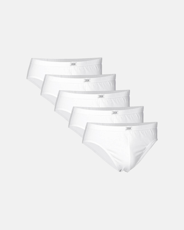 Bio-Baumwolle, Mini slip, 5-pack, Weiß -JBS