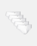 Bio-Baumwolle, Mini slip, 5-pack, Weiß -JBS