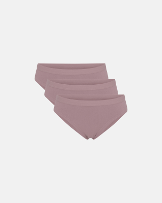 Bio-Baumwolle, Tai Pantie, 3-pack, Rose, Mädchen